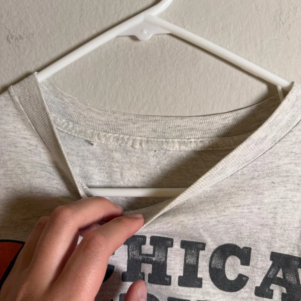 Vintage 1993 Chicago Bulls NBA World Champions T-Shirt Salem Single‎ Stitch Grey